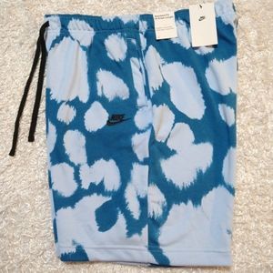 Nike Men's Cotton Athletic Shorts Blue